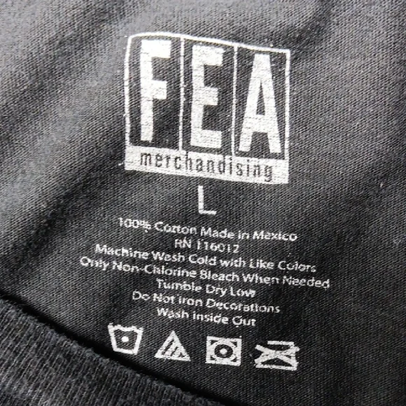 FEA Large Black Wu-Tang Clan T-Shirt - Picture 2 of 4